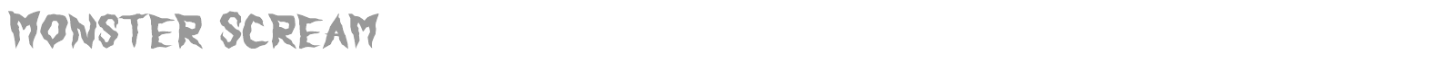 Monster Scream font preview